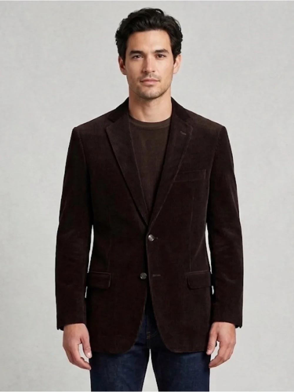 Brooks Brothers 1818 Fitzgerald Men’s Corduroy Sport Coat 42R Brown(A814)